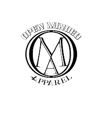 O M A. OPEN MINDED APPAREL logo
