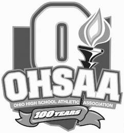 O OHSAA OHIO HIGH SCHOOL ATHLETIC ASSOCIATION 100 YEARS logo