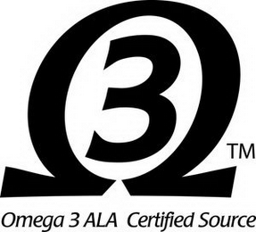 O OMEGA 3 ALA CERTIFIED SOURCE logo