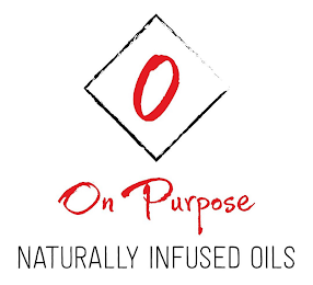 O ON PURPOSE NATURALLY INFUSED OILS logo