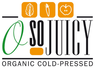 O SO JUICY ORGANIC COLD-PRESSED logo