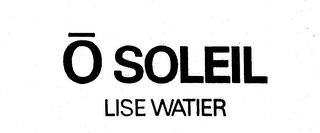 O SOLEIL LISE WATIER logo