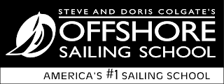 O STEVE AND DORIS COLGATE'S OFFSHORE SAILING SCHOOL AMERICA'S #1 SAILING SCHOOL logo