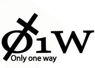 O1W ONLY ONE WAY logo