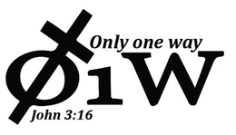 O1W ONLY ONE WAY JOHN 3:16 logo
