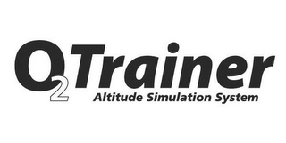 O2 TRAINER ALTITUDE SIMULATION SYSTEM logo