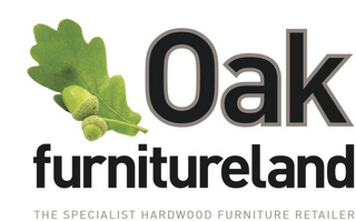 OAK FURNITURELAND THE SPECIALIST HARDWOOD FURNITURE RETAILER logo