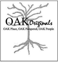OAK ORIGINALS OAK PLACE, OAK PAMPERED, OAK PEOPLE logo