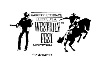 OAKBROOK TERRACE ILLINOIS, U.S.A. WESTERN FEST logo