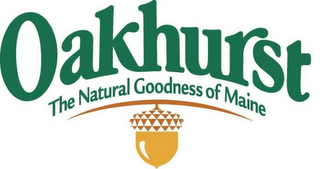 OAKHURST THE NATURAL GOODNESS OF MAINE logo