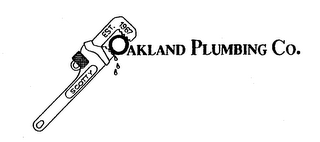 OAKLAND PLUMBING CO. SCOTTY EST. 1967 logo