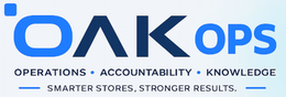 OAKOPS. OPERATIONS ACCOUNTABILITY KNOWLEDGE. SMARTER STORES, STRONGER RESULTS. logo
