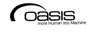 OASIS MORE HUMAN LESS MACHINE logo