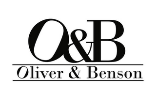 O&B OLIVER & BENSON logo