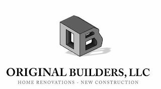 OB ORIGINAL BUILDERS, LLC HOME RENOVATIONS - NEW CONSTRUCTION logo