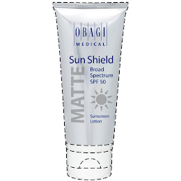 OBAGI MEDICAL SUN SHIELD MATTE BROAD SPECTRUM SPF 50 SUNSCREEN LOTION logo