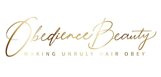 OBEDIENCE BEAUTY MAKING UNRULY HAIR OBEY logo