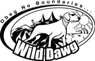 OBEY NO BOUNDARIES...WILD DAWG logo