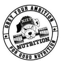 OBEY YOUR AMBITION NIEP NUTRITION FOR GOOD NUTRITION logo