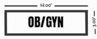 OB/GYN 12.00" 3.00" logo
