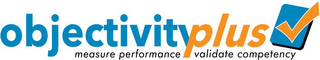OBJECTIVITYPLUS MEASURE PERFORMANCE VALIDATE COMPETENCY logo