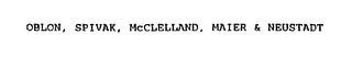 OBLON, SPIVAK, MCCLELLAND, MAIER & NEUSTADT logo