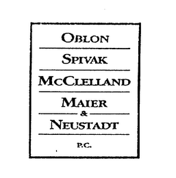 OBLON SPIVAK MCCLELLAND MAIER & NEUSTADT P.C. logo
