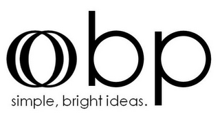 OBP SIMPLE, BRIGHT IDEAS. logo