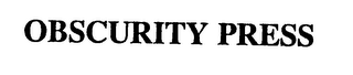 OBSCURITY PRESS logo