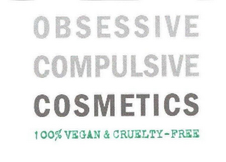 OBSESSIVE COMPULSIVE COSMETICS 100% VEGAN & CRUELTY- FREE logo