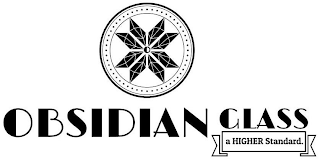 OBSIDIAN GLASS A HIGHER STANDARD. logo