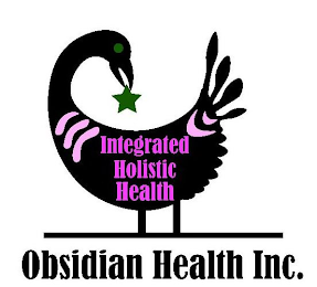 OBSIDIAN HEALTH INC. INTEGRATED HOLISTIC HEALTH logo