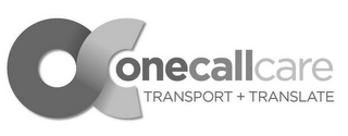 OC ONECALLCARE TRANSPORT + TRANSLATE logo