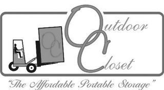OC OUTDOOR CLOSET "THE AFFORDABLE PORTABLE STORAGE" logo
