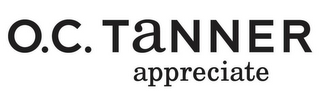 O.C. TANNER APPRECIATE logo