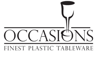 OCCASIONS FINEST PLASTIC TABLEWARE logo