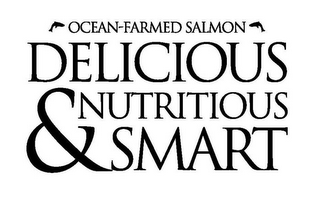 OCEAN-FARMED SALMON DELICIOUS NUTRITIOUS & SMART logo