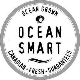 OCEAN GROWN OCEAN SMART CANADIAN FRESH GUARANTEED logo