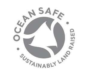 OCEAN SAFE SUSTAINABLY LAND RAISED logo