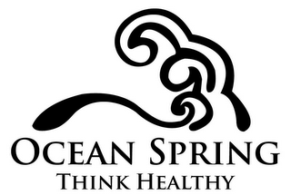 OCEAN SPRING THINK HEALTHY logo