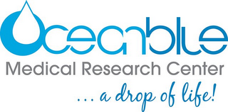 OCEANBLUE MEDICAL RESEARCH CENTER ... A DROP OF LIFE! logo