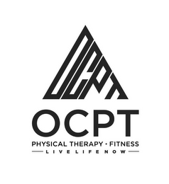 OCPT OCPT PHYSICAL THERAPY · FITNESS LIVE LIFE NOW logo