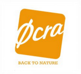 OCRA BACK TO NATURE logo