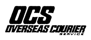 OCS OVERSEAS COURIER SERVICE logo