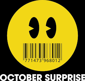 OCTOBER SURPRISE 771473968012 logo