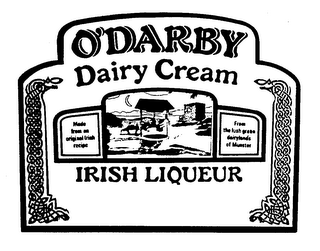 O'DARBY DAIRY CREAM IRISH LIQUEUR logo