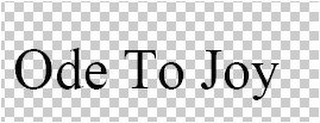 ODE TO JOY logo