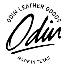 ODIN LEATHER GOODS MADE IN TEXAS logo