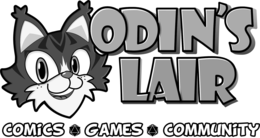 ODIN'S LAIR COMICS GAMES COMMUNITY logo