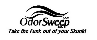 ODORSWEEP .COM LLC TAKE THE FUNK OUT OF YOUR SKUNK! logo